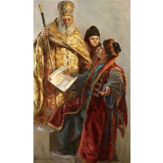 Pavel Petrovich Sokolov-Skalya - Study For Narod