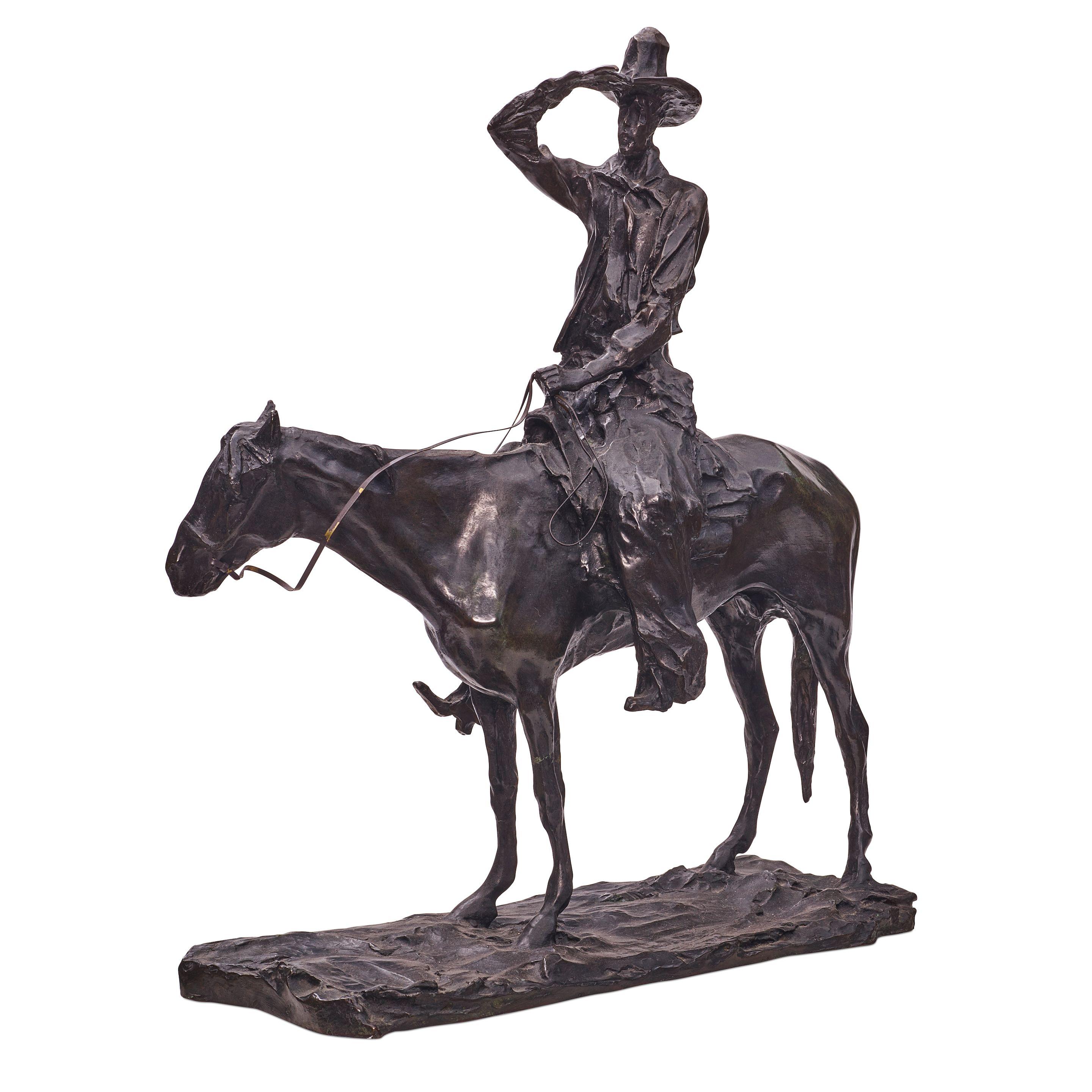 Pavel Petrovich Troubetzkoy - The Working Cowboy 21 in. high