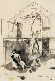 Pavel Tchelitchew - Acrobates dans un intérieur