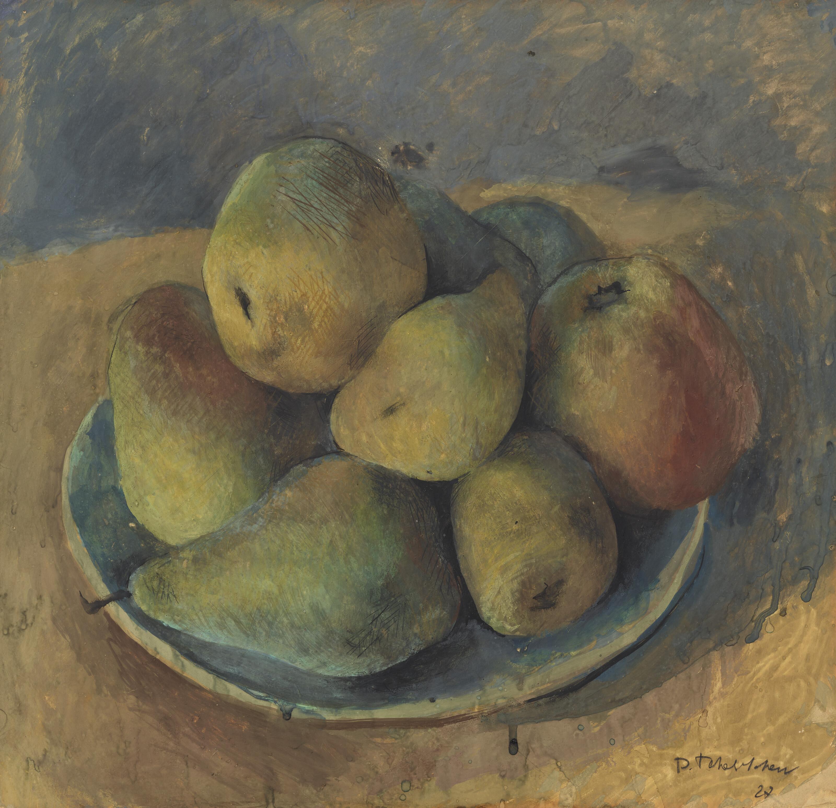 Pavel Tchelitchew - Nature morte aux pommes et poires