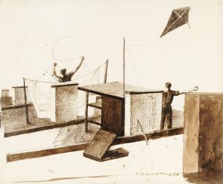 Pavel Tchelitchew - New York Roofs