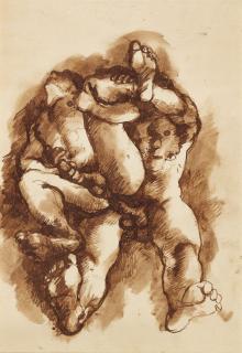 Pavel Tchelitchew - Seated Lovers