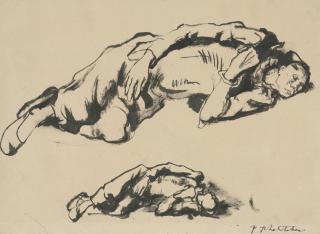 Pavel Tchelitchew - Study For \'The Resting Clown\'