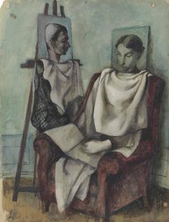 Pavel Tchelitchew - The Composer Igor Markevich (1912-1983) And His Mother