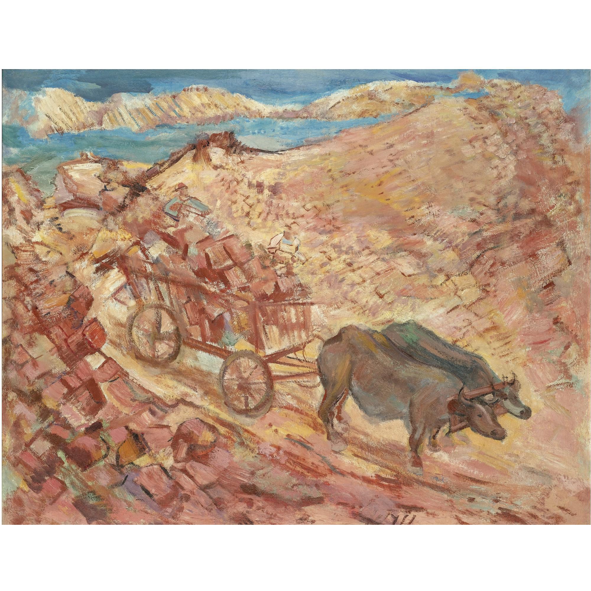 Pavel Varfolomeevich Kuznetsov - Oxen With Stones