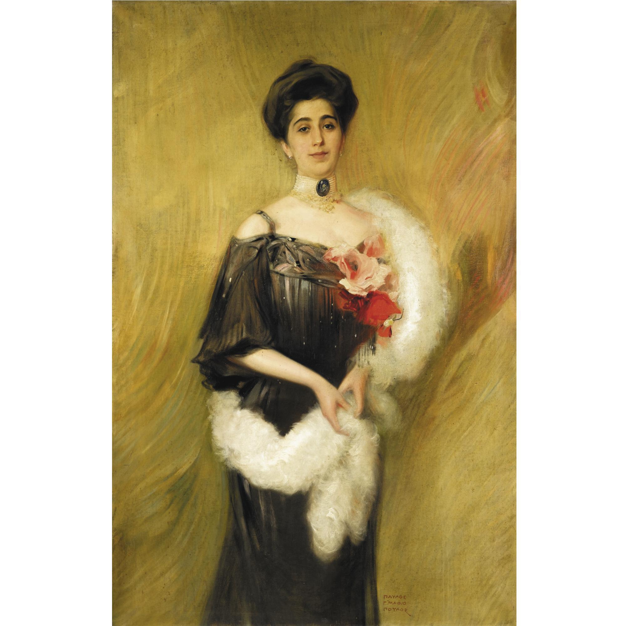 Pavlos Mathiopoulos - Portrait Of Despina Trikoupi