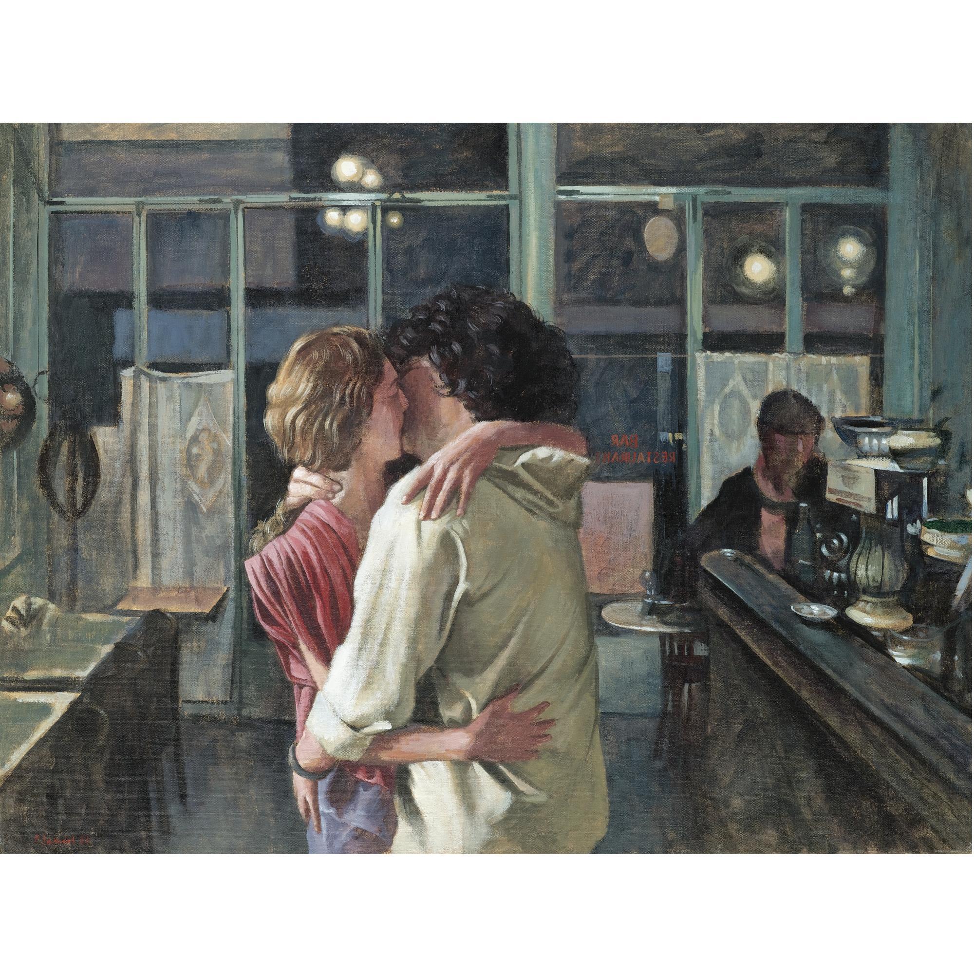 Pavlos Samios - Greek Figures Embracing