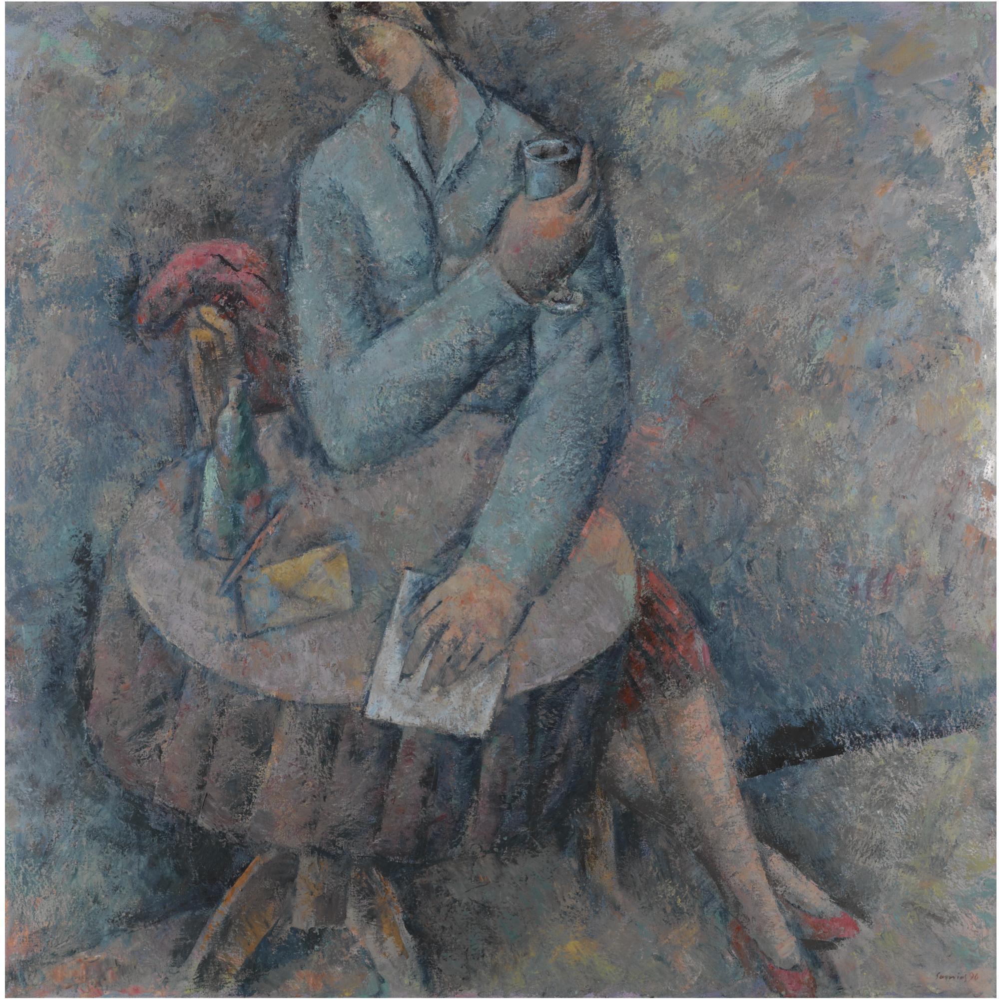 Pavlos Samios - Greek Seated Figure