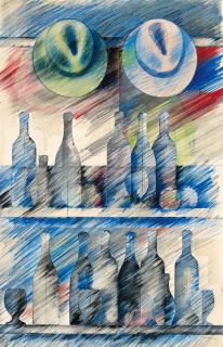 Pavlos - Ohne Titel (Bar, 2 étagères)