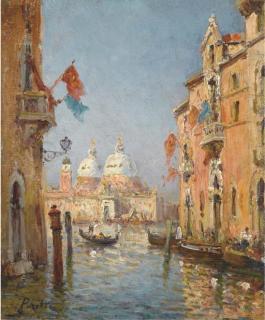 Pazotti - Vue de L\'Église Santa Maria Della Salute À Venise