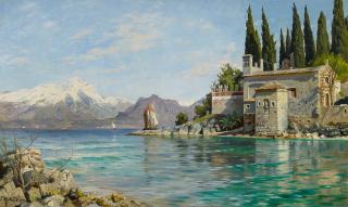 Peder Moerk Moensted - Erster Frühling am Punta San Vigilio am Gardasee