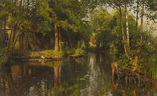Peder Moerk Moensted - Sommerlicher Tag im Spreewald bei Lehde (nahe Lübbenau).