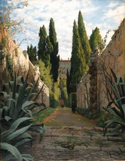 Peder Mønsted - An Italian villa