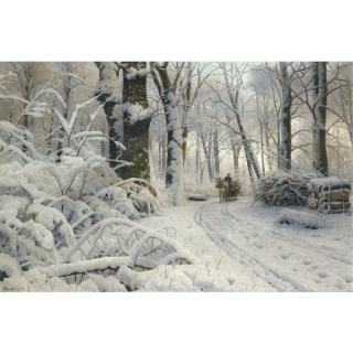 Peder Mønsted - Danish Forest In Winter 