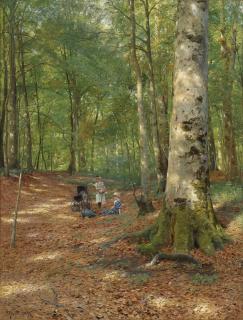 Peder Mønsted - Danish the Woodland Glade