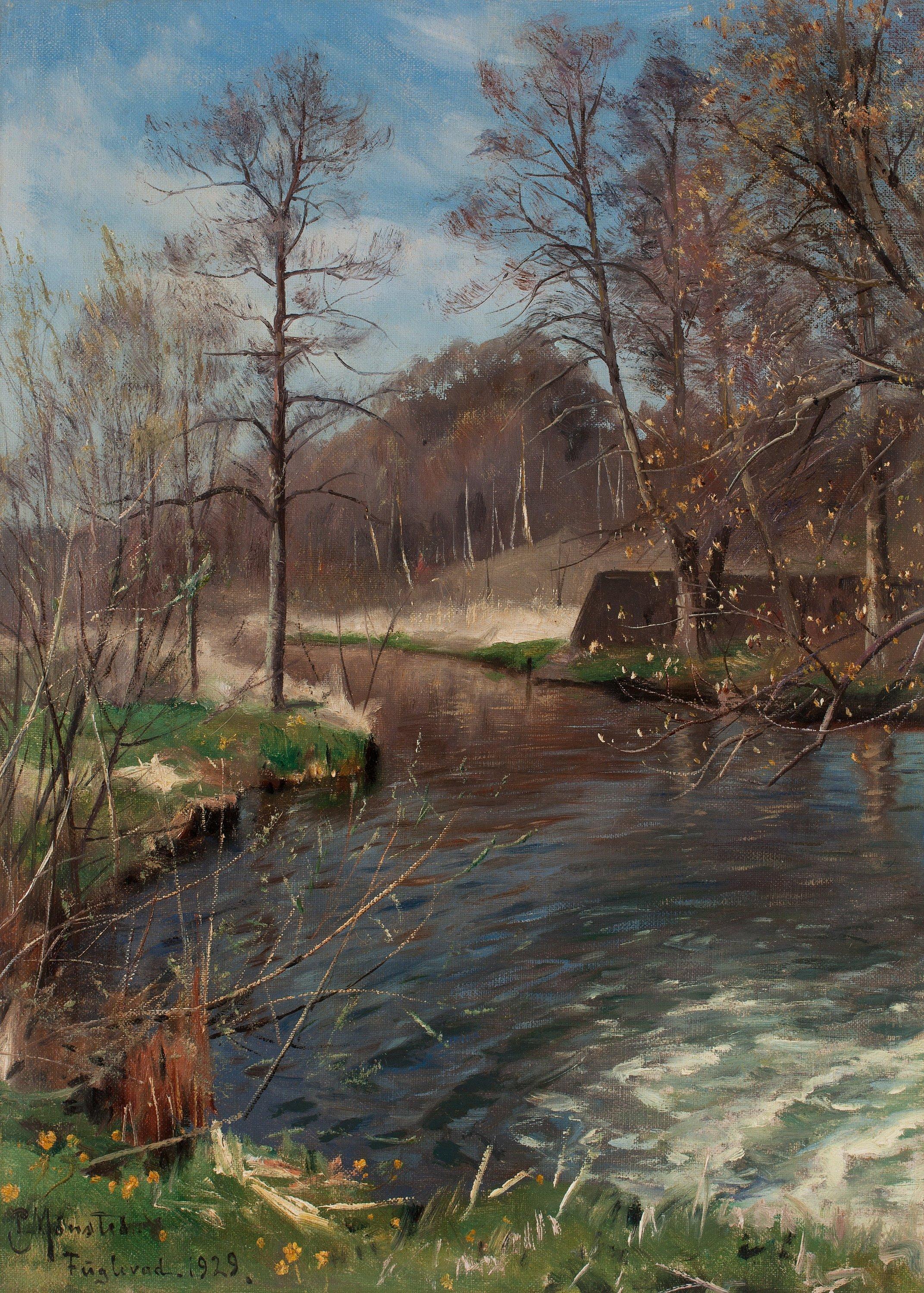 Peder Mork Mönsted - Landscape with stream