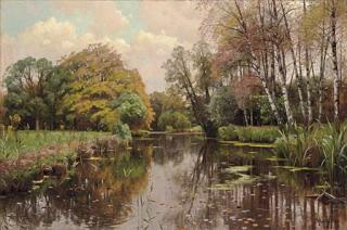 Peder Mork Mønsted - A spring landscape