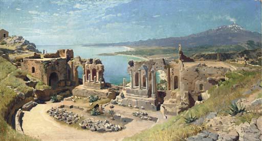 Peder Mørk Mønsted - The Amphitheatre At Taormina