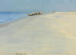 Peder Severin Krøyer - Fiskere På Skagens Strand (Fishermen On The Beach At Skagen)