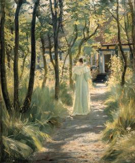 Peder Severin Krøyer - Marie i Haven (Marie in the garden)