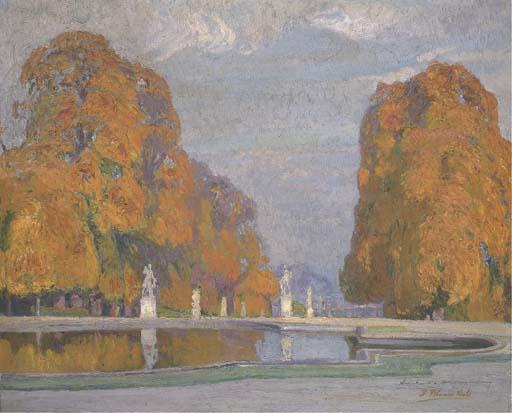 Pedro Blanes Viale - Vue du parc de Saint-Cloud