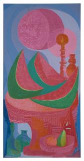 Pedro Coronel - Untitled (fruta, sandía y candelabro)