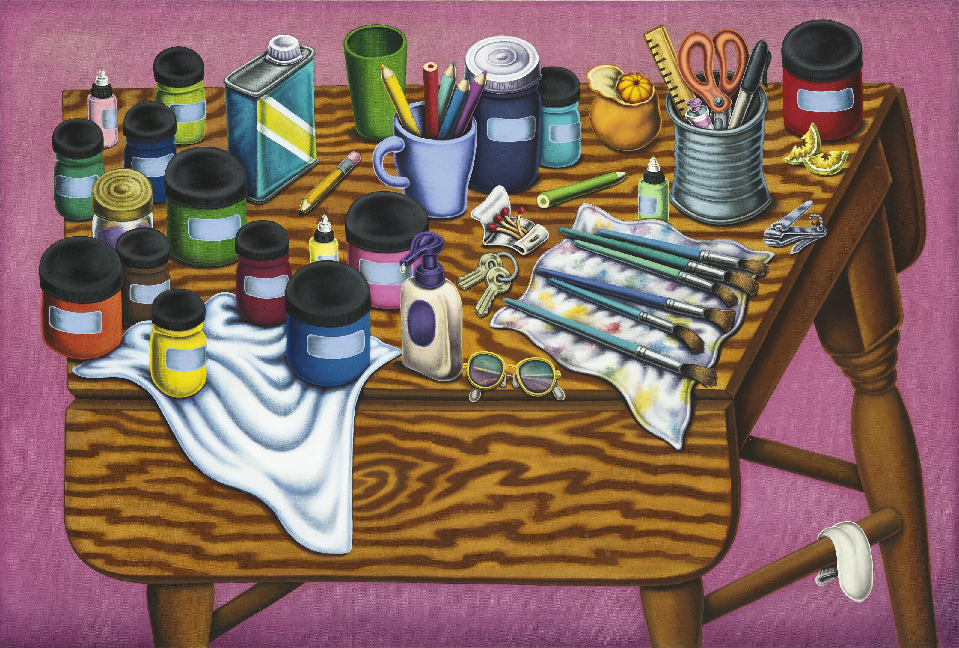 Pedro Pedro - Table In Studio With Lotion And Denatured Alcohol