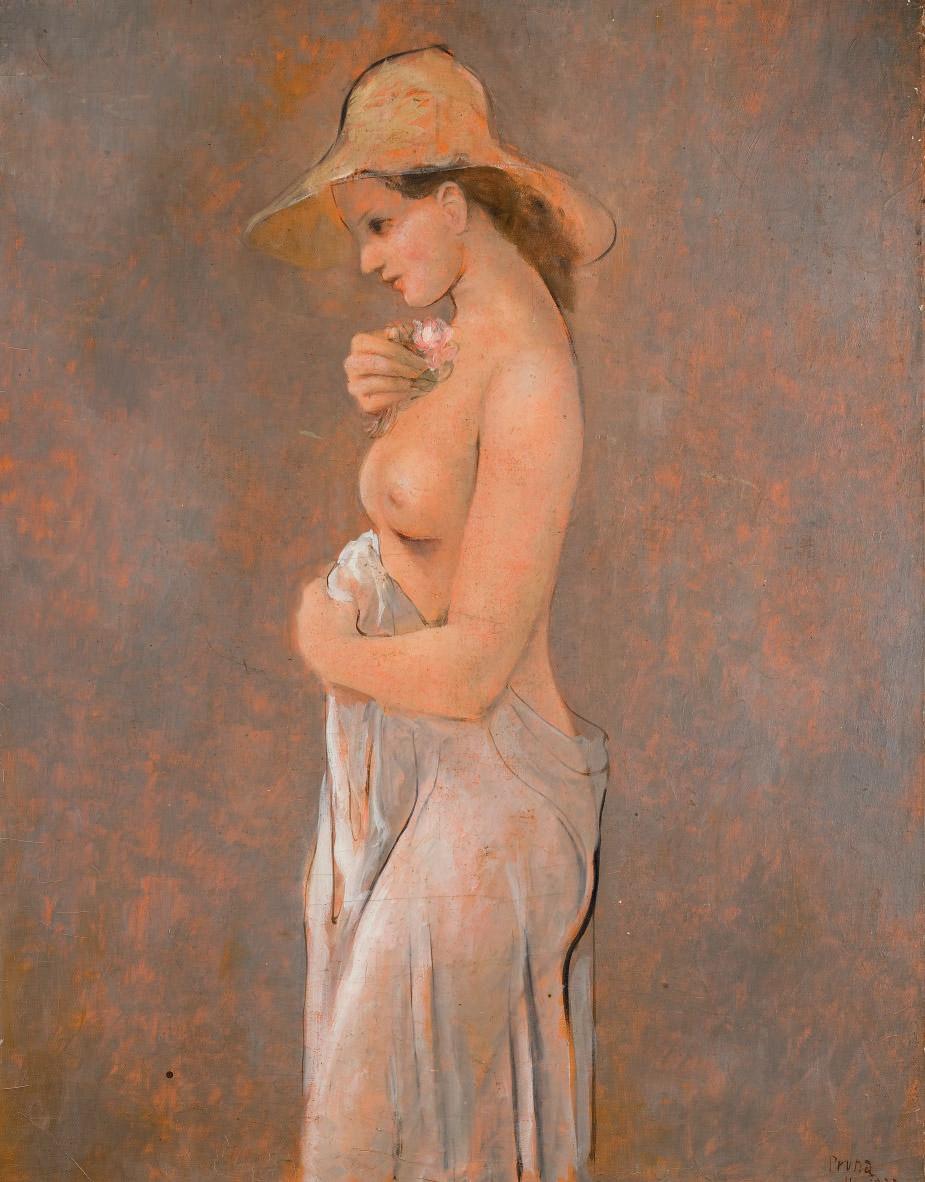 Pedro Pruna O\'Cerans - Femme au chapeau