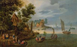 Peeter Gysels - Paysage Fluvial