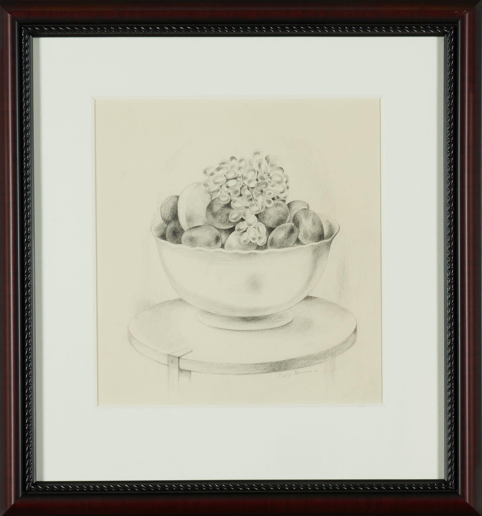 Peggy Bacon - Still Life with Fruit Bowl