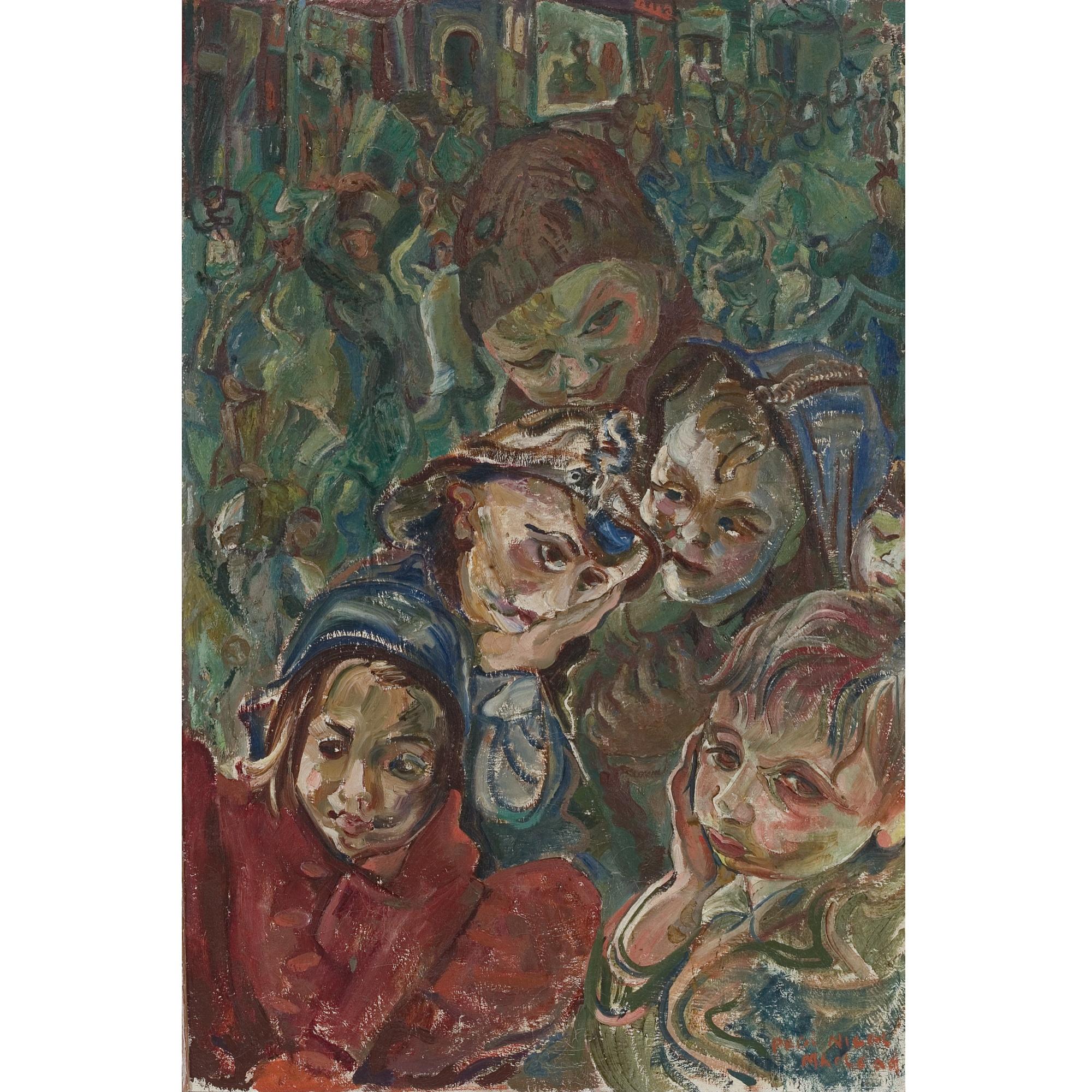 Pegi Margaret Kathleen Nicol Macleod - A Group Of Children