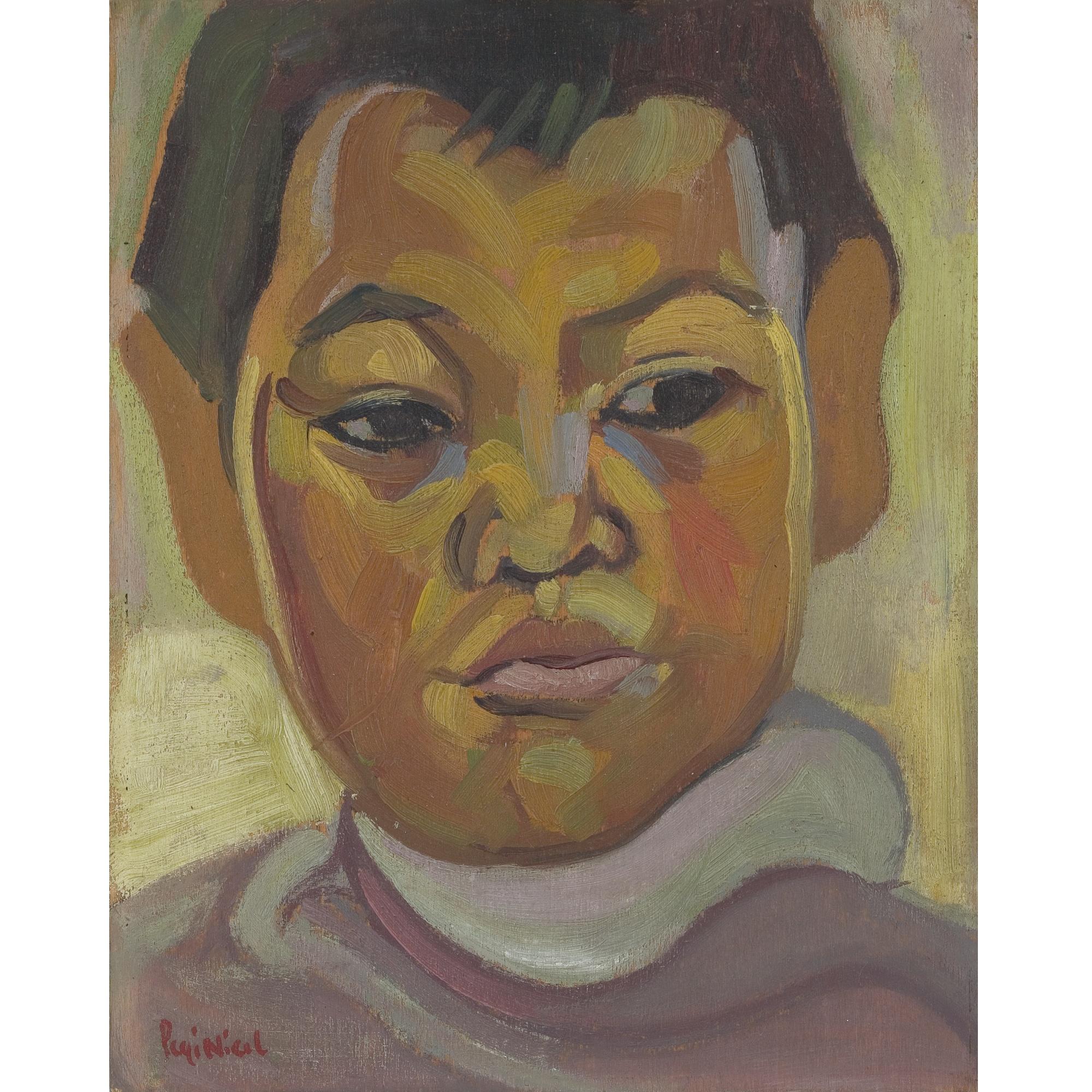 Pegi Margaret Kathleen Nicol Macleod - Portrait Of An Indian Boy