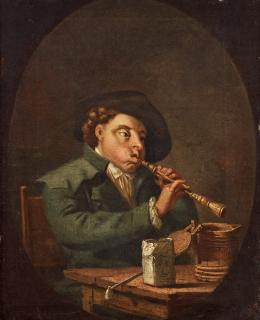 Pehr Hilleström - A flute Player