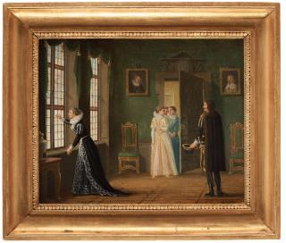 Pehr Hilleström - Ebba Brahes betrothal to Jacob de la Gardie