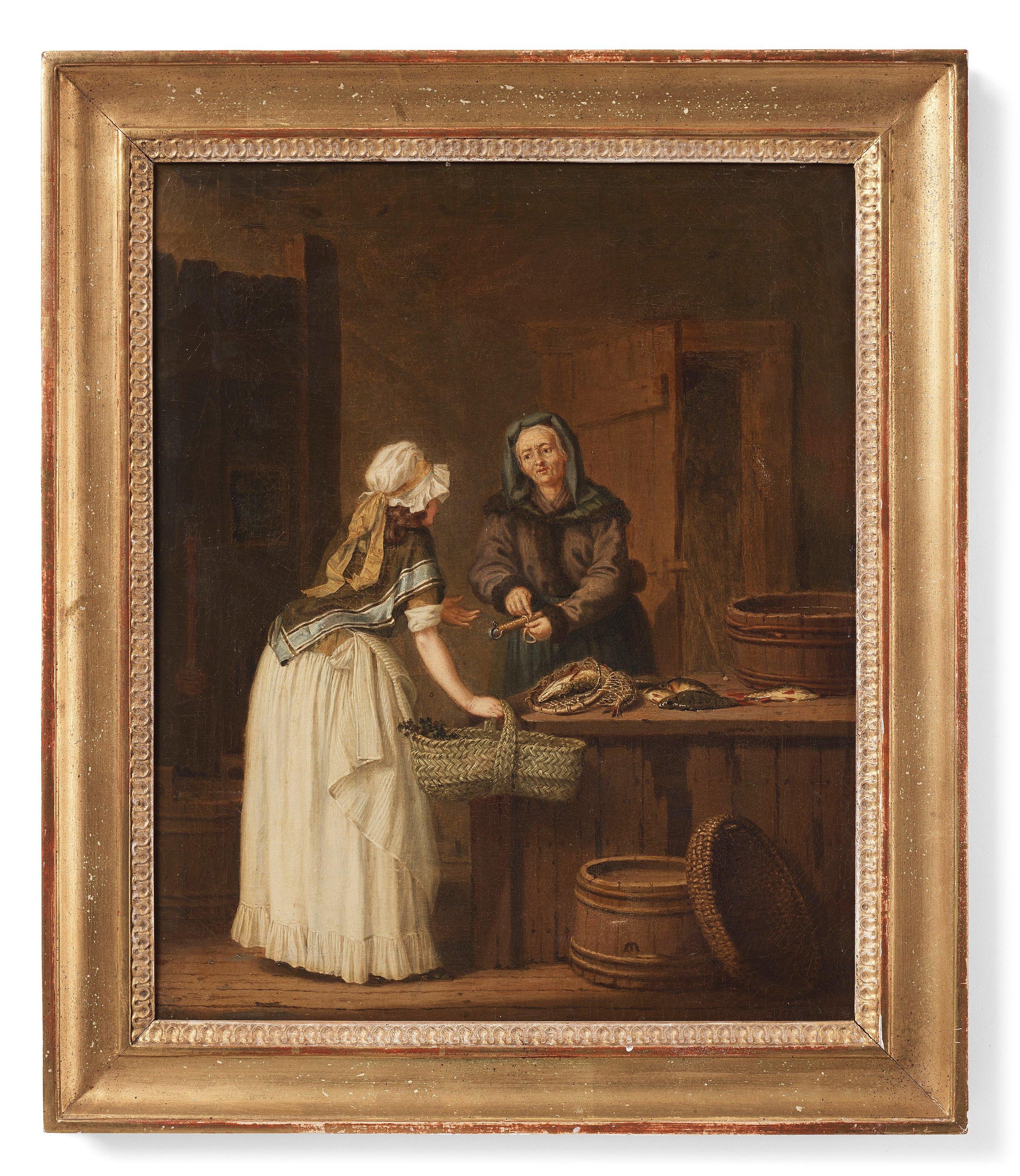 Pehr Hilleström - ”En quinna sällier fisk, och en annan handlar\