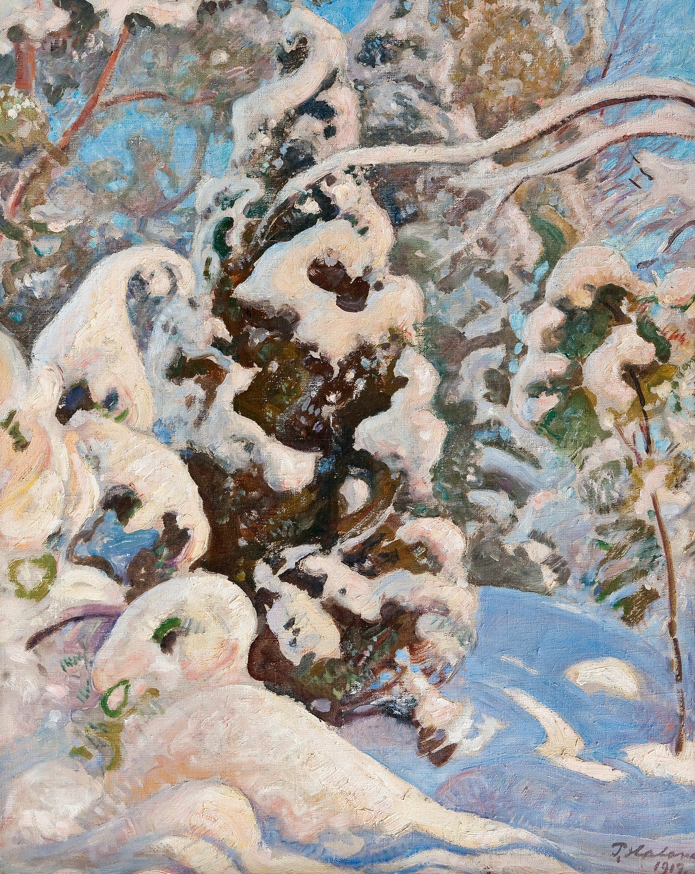 Pekka Halonen - Winter Landscape.