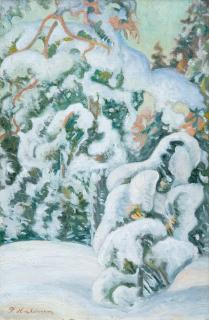 Pekka Halonen - Winter Landscape.