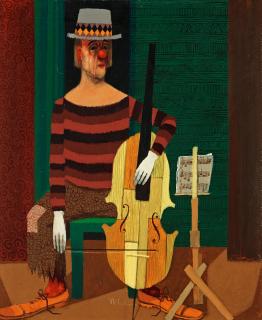 Pelle Åberg - Clown playing cello