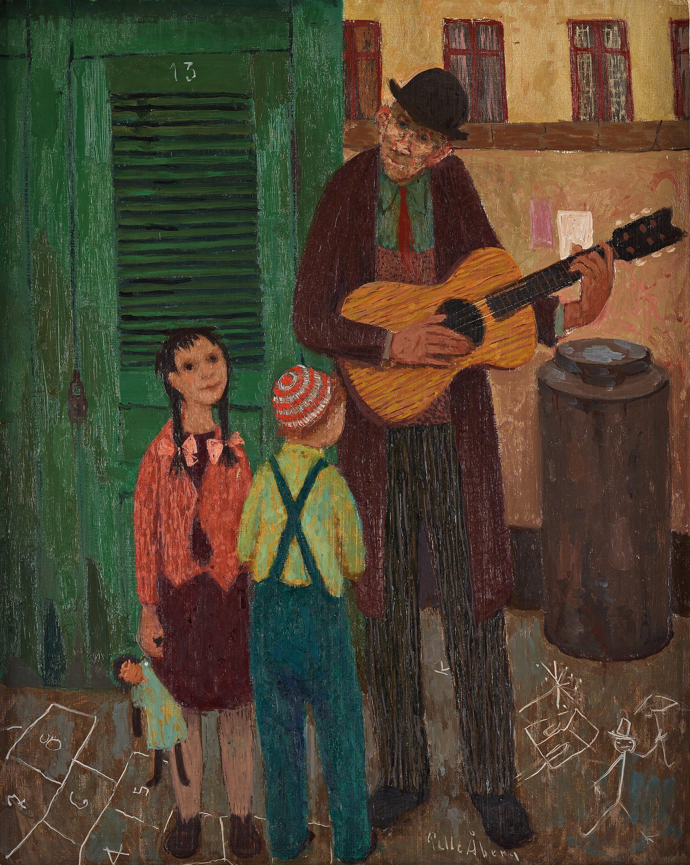 Pelle Åberg - Musician with children.