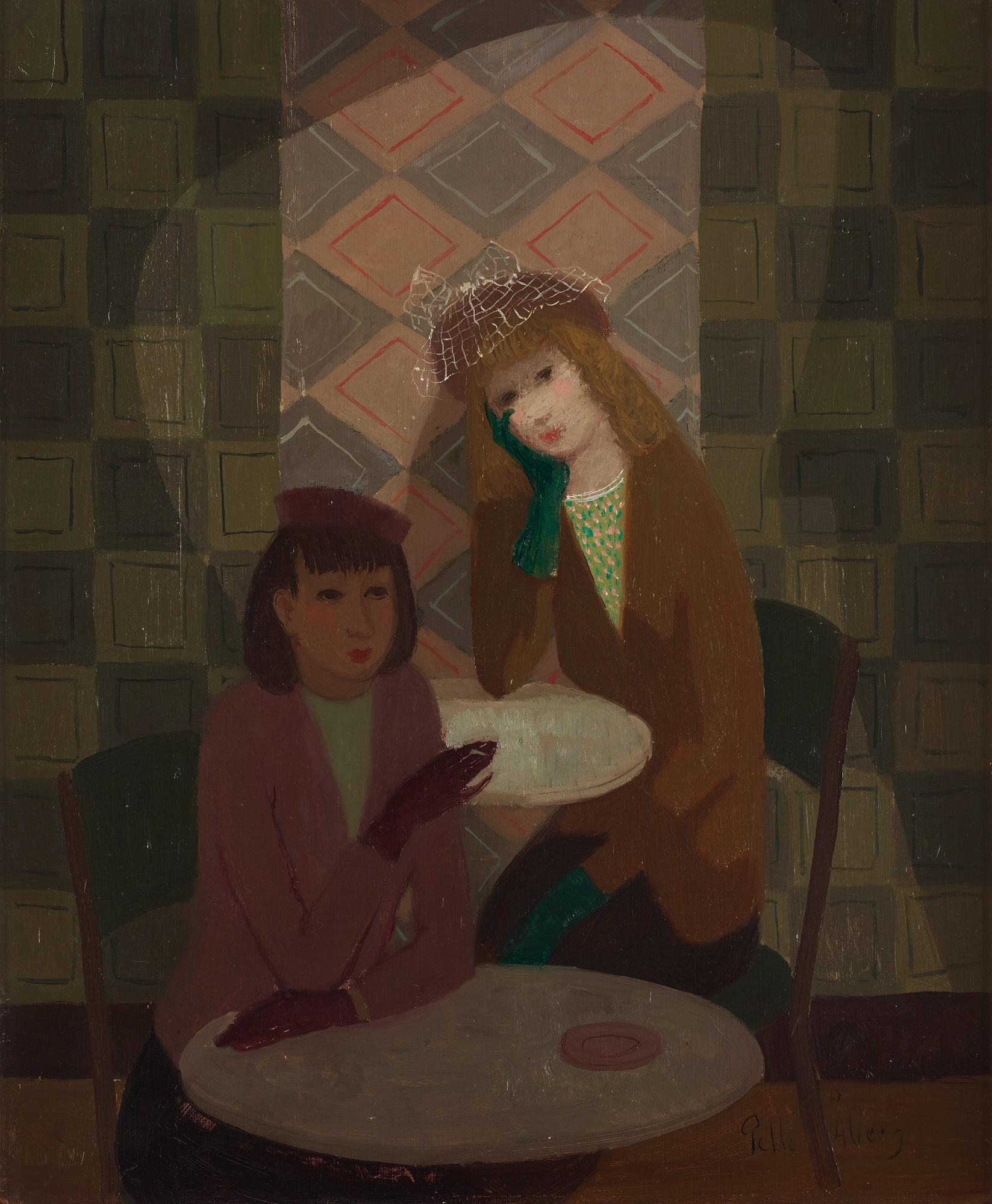 Pelle Åberg - Two Women at a Café