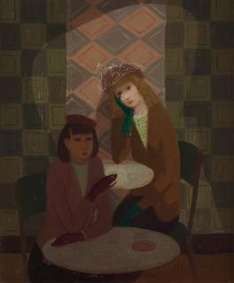 Pelle Åberg - Two Women at a Café