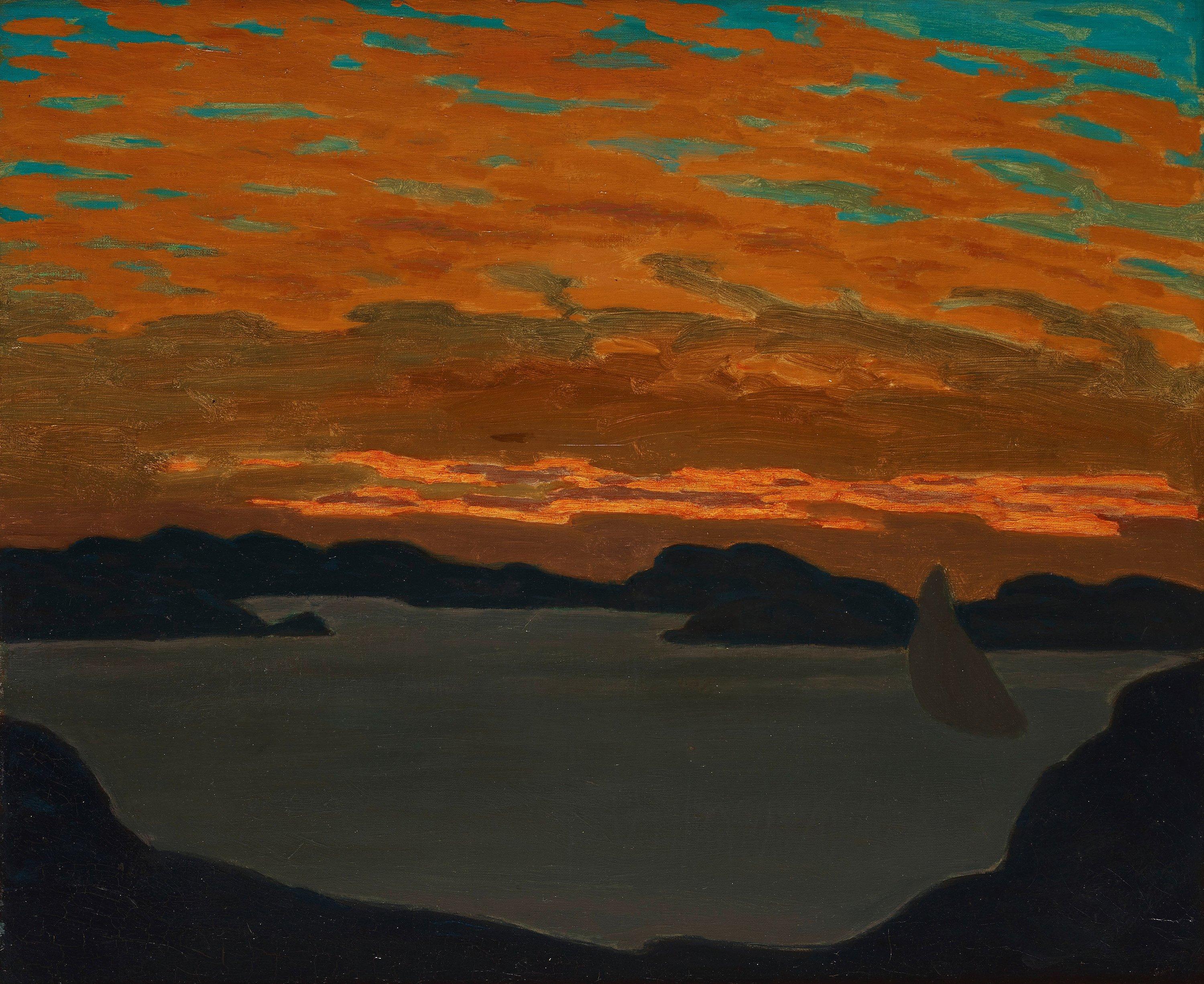 Pelle Swedlund - Ship at dusk