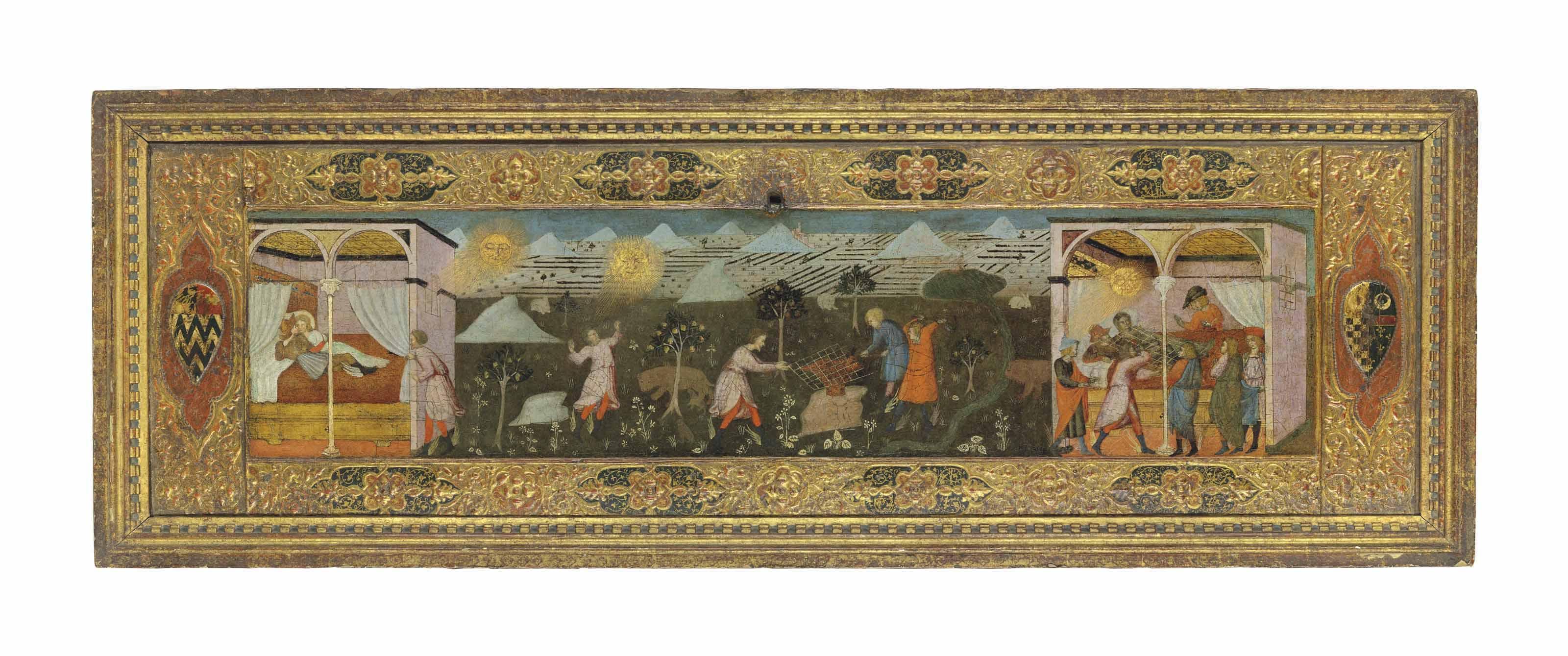 Pellegrino Di Mariano Rossini - The Story of Mars and Venus: a cassone panel