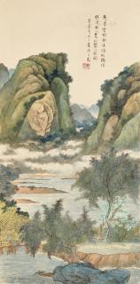 Peng Chunshi - Green and Blue Landscape