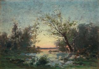 Per Ekström - French landscape in sunset