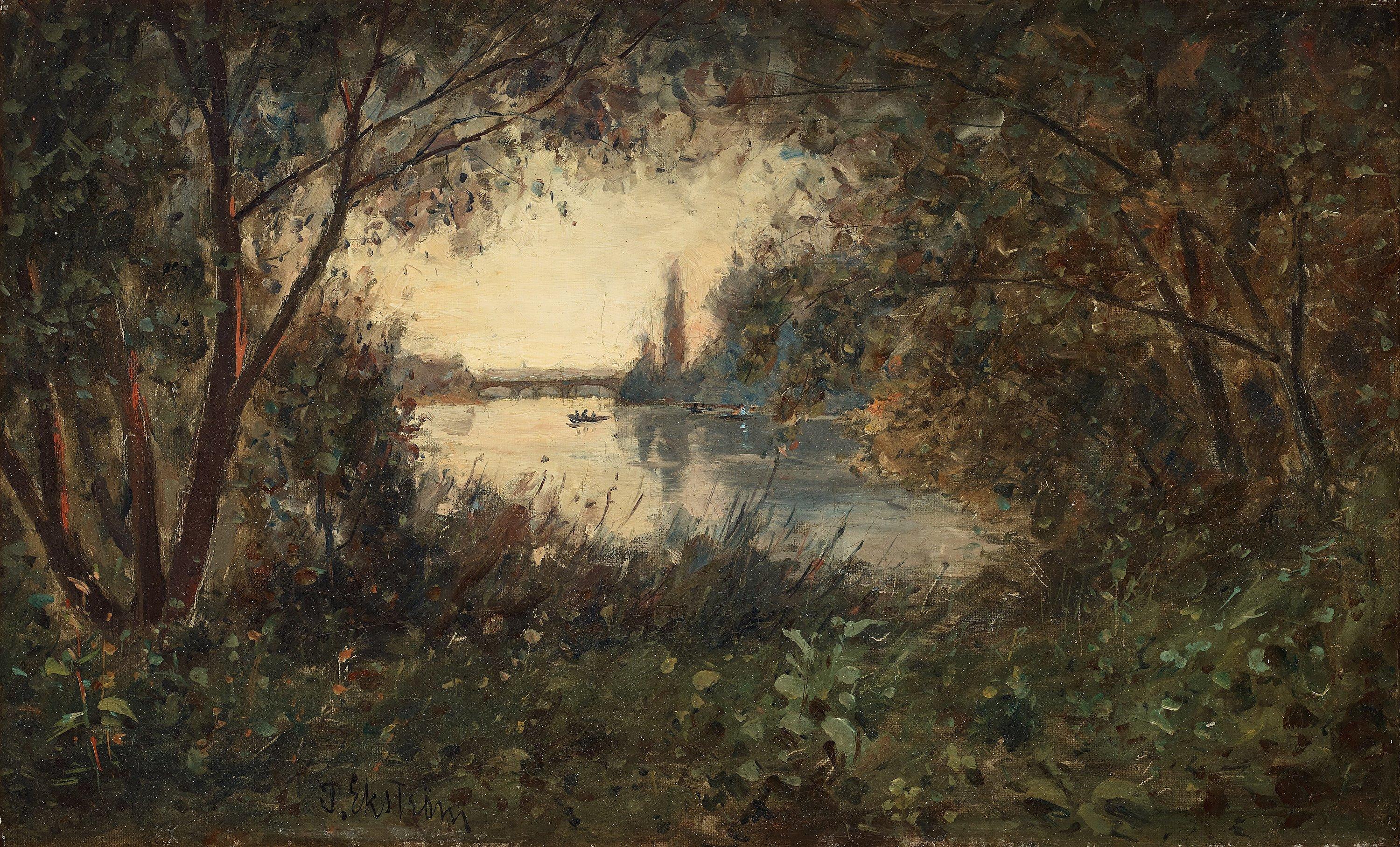 Per Ekström - French river landscape