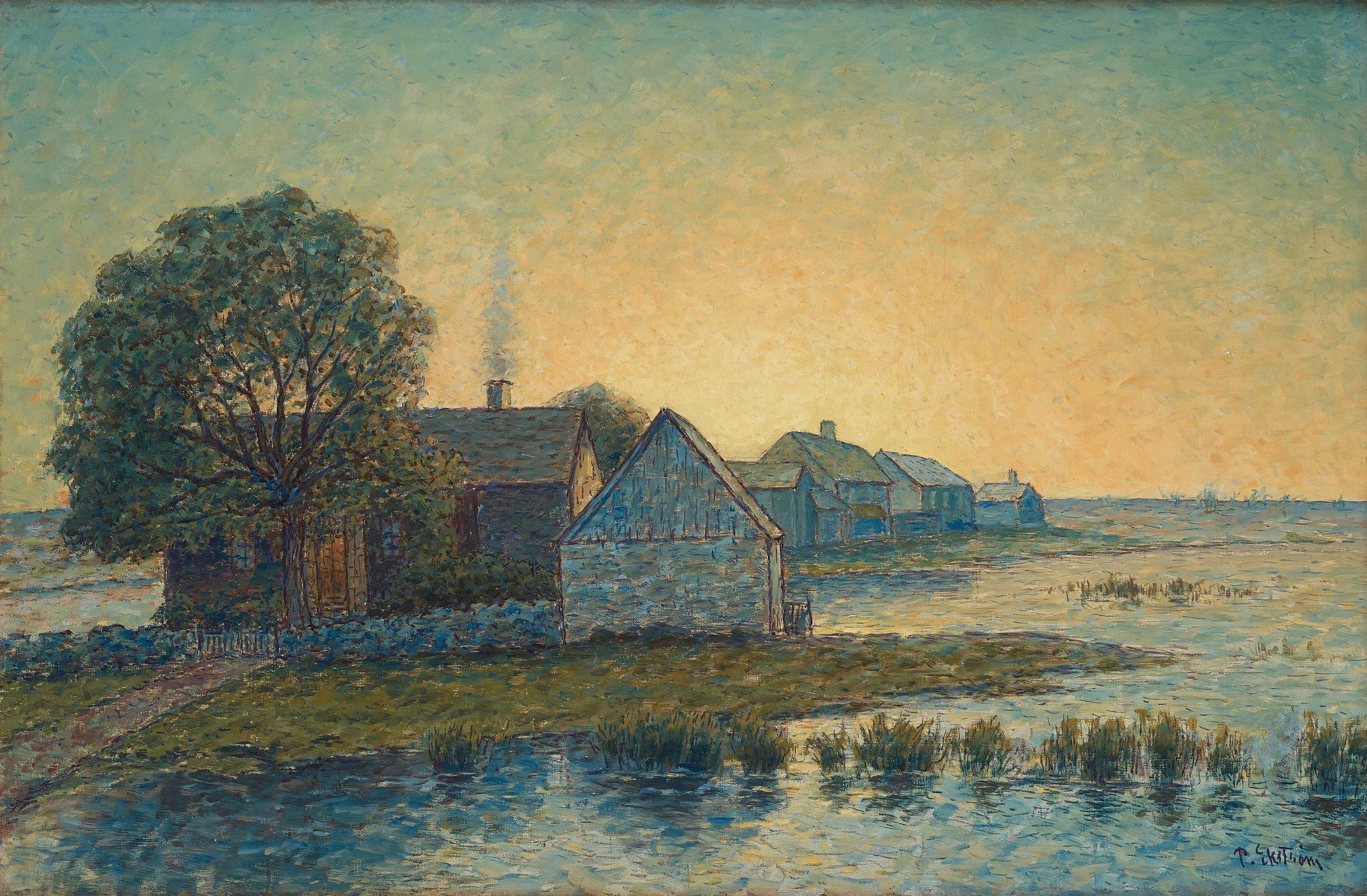 Per Ekström - Houses in sunset