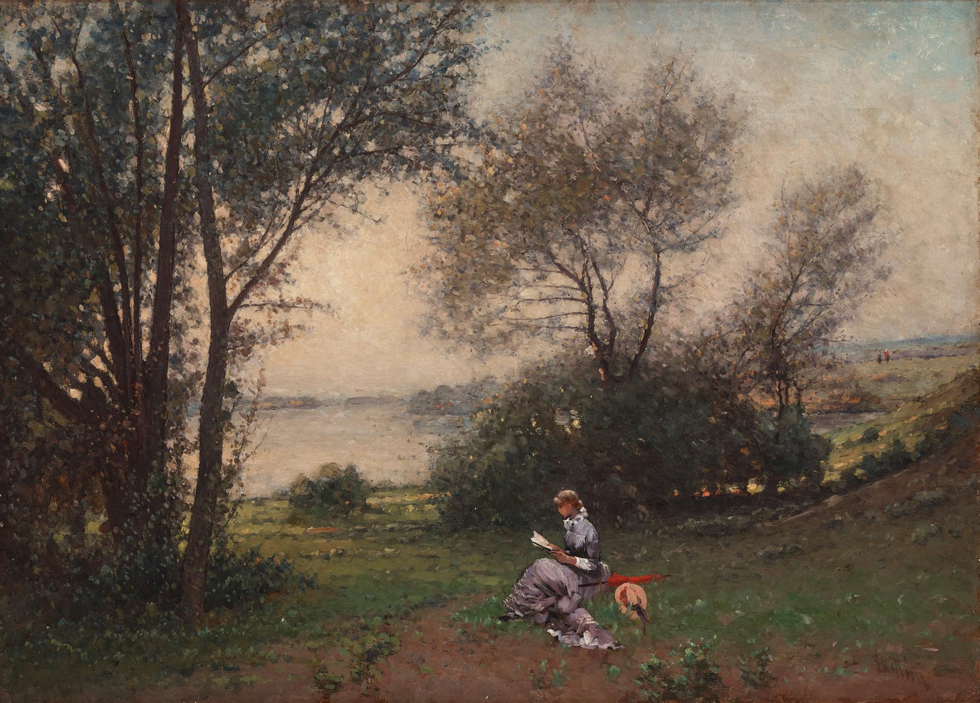 Per Ekström - Landscape with Reading Lady