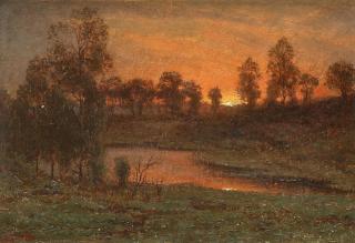 Per Ekström - Sunset in a summer landscape