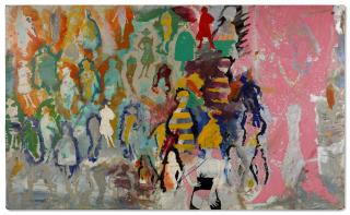 Per Kirkeby - Dameforløb. Model Dorte (Sequence of Ladies. Model Dorte)